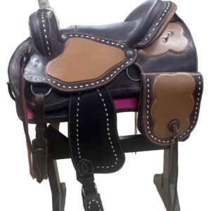 Montura Abollonada con colgantes y alfombra ref:001